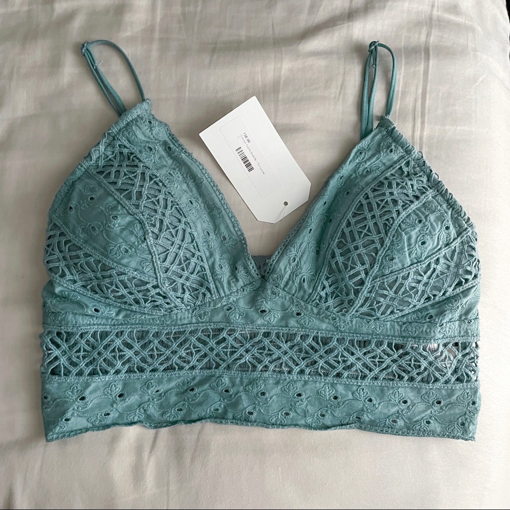 Crimson Nights Bralette - Turquoise